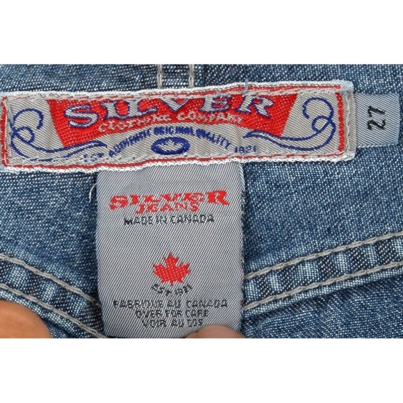 Silver Womens Jeans Sz 27 Straight Leg Med Wash - Picture 8 of 8